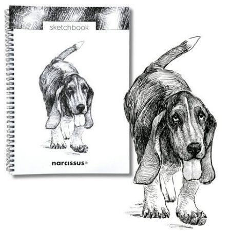 Skicovací notes A4 SP 60l čistý Baset