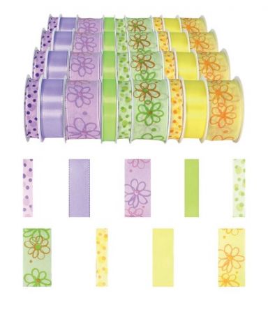 Atlasová stuha na špulce 36 ks