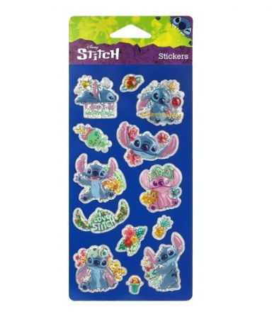 Disney STITCH samolepka POP UP 4 black