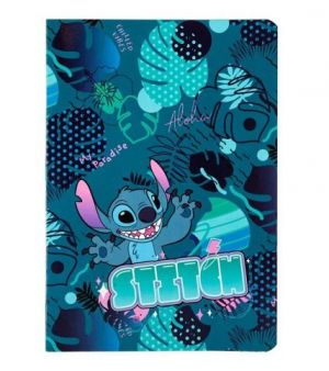 Sešit A5 32 listů Stitch blue vzor 1 linka
