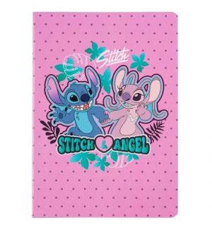 Sešit A5 32 listů Stitch blue vzor 3 linka