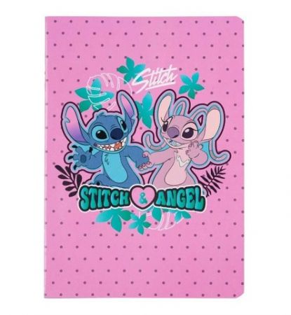 Sešit A5 32 listů Stitch blue vzor 3 linka