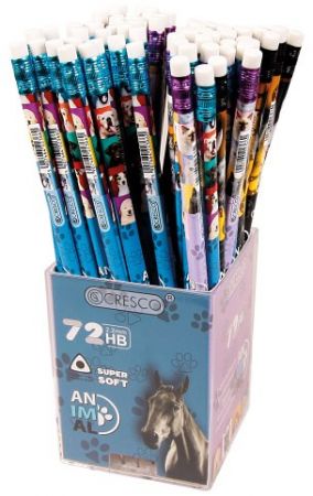 Tužka s gumou CRESCO ANIMALS TRIO HB /72/