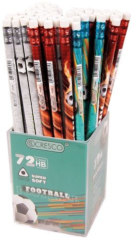 Tužka s gumou CRESCO FOOTBALL TRIO HB /72/