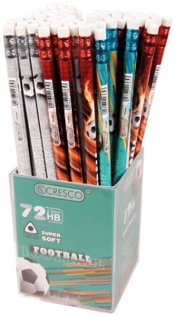 Tužka s gumou CRESCO FOOTBALL TRIO HB /72/