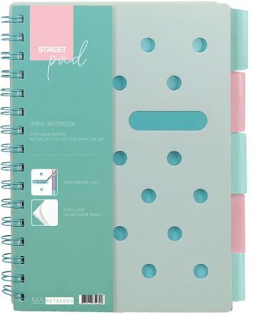 Spirálový blok A4 Street Pad Green