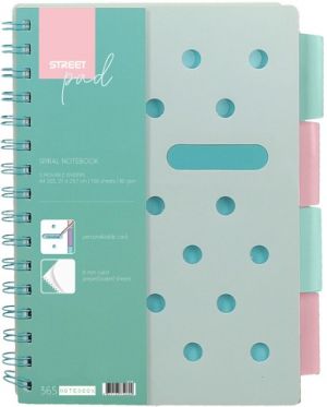 Spirálový blok A5 Street Pad Green