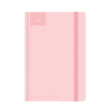 Blok PASTEL A5 linka - Pink s gumou
