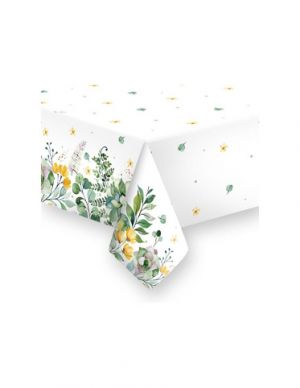 Papírový ubrus 180 cm Floral Frame