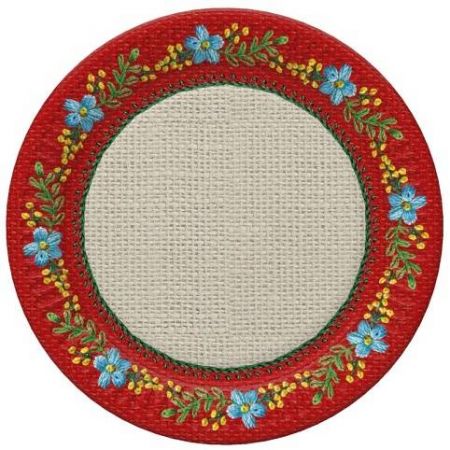 Papírový talíř malý - Roses mountain Emroidery Folk