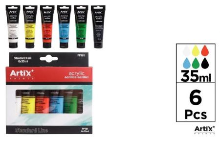 Barvy akrylové 35 ml 6 barev