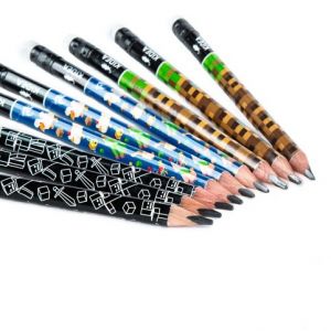 Tužka JUMBO trojhranná s potiskem a s gumou