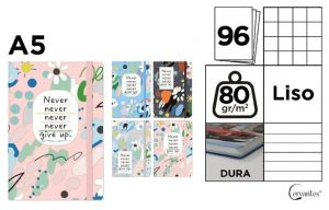 Notes A5 s gumou 96l  - Never Give Up