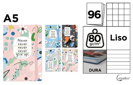 Notes A5 s gumou 96l  - Never Give Up