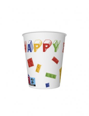 Papírový kelímek 0,25l Building Blocks Birthday