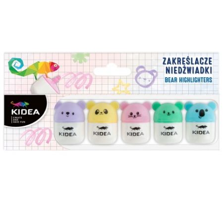 Zvýrazňovače MINI Medvědi 5 barev