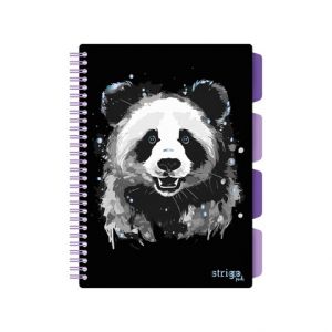 Blok Strigo B5/100l 80g Panda spirála s rozřaďovačem