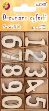 Dřevěná písmenka 50ks