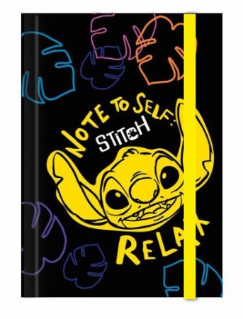 Desky na sešity A4 s širokou gumou - Stitch pastel vzor 2