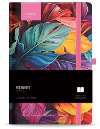 Blok  Flowers Petal A5 linka s gumou