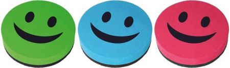 Magnetická stěrka 9 cm Smajlík