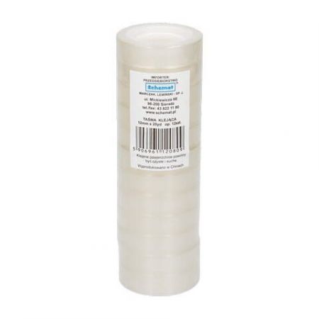 Lepící páska 12 mm x 20y transparentní