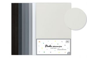 Dekorační pěnovka A4 8 ks Monochrome