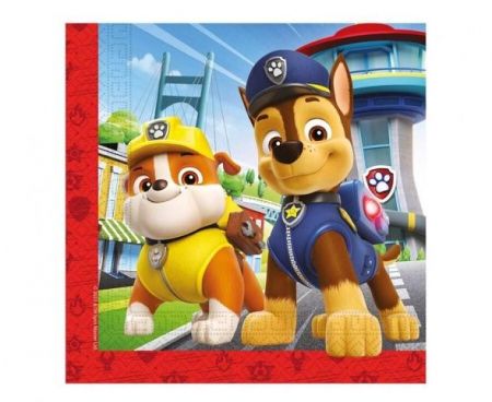 Ubrousky 33 x 33 cm 20 ks Paw Patrol