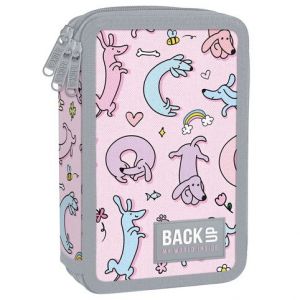 Penál 3 zipy vybavený - Pejsci