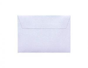 Obálka C6 11,4x16,2cm metalická bílá