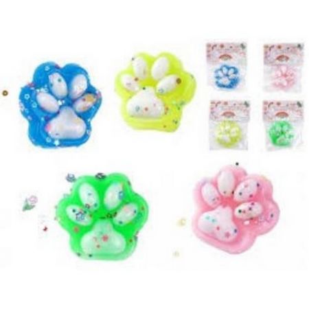 Kočíčí tlapka barevná s ušima