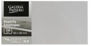 Obálka DL malá obálka 8x16cm stříbrná 150g<br />