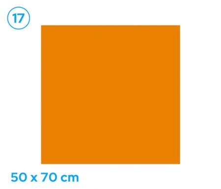 Papír barevný 50 x 70cm oranžový