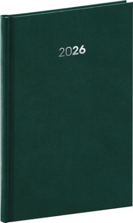 Diář týdenní Balakon 2026, zelený, 15 x 21 cm / PGD-TA5BA-6007