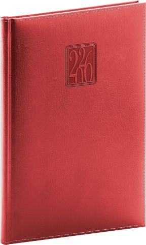 Diář týdenní Panama 2026, červený, 15 x 21 cm / PGD-TA5PA-6335