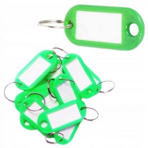 Jmenovka na klíče 10ks zelená 009024