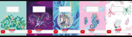 Sešit 524 A5/20 listů, linka