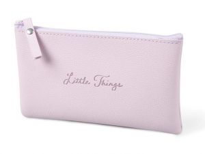 Gifty - Penál etue plochá Little things old pink 21x8cm