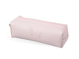 Penál etue mini cube Sausage Dog pink 5,5x,5,5x19cm