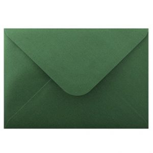 Obálka C6 11,2x15,8 cm metalická s ražbou, zelená