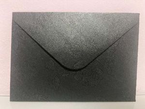 Obálka C6 11,2x15,8 cm metalická s ražbou, zelená