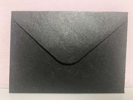 Obálka C6 11,2x15,8 cm metalická s ražbou, zelená