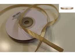 Stuha saténová zlatá  6mmx25m