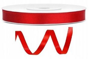 Stuha saténová červená 6mmx25m