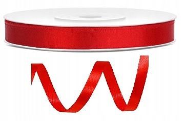 Stuha saténová červená 6mmx25m