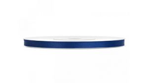 Stuha saténová modrá 6mmx25m