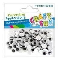 samolepící oči 10mm(100ks)