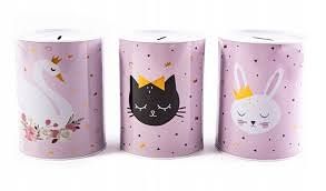 Pokladnička růžové zvířátko 15x13cm