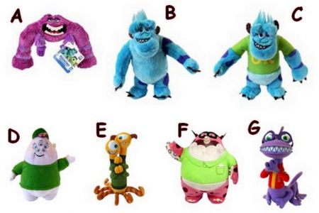 COBI-12283 MONSTERS UNIVERSITY plyš 20cm