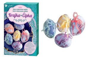 Sada k dekorování vajíček krajka